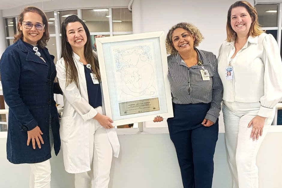 Hospital Municipal de São José mantém selo Hospital Amigo da Criança